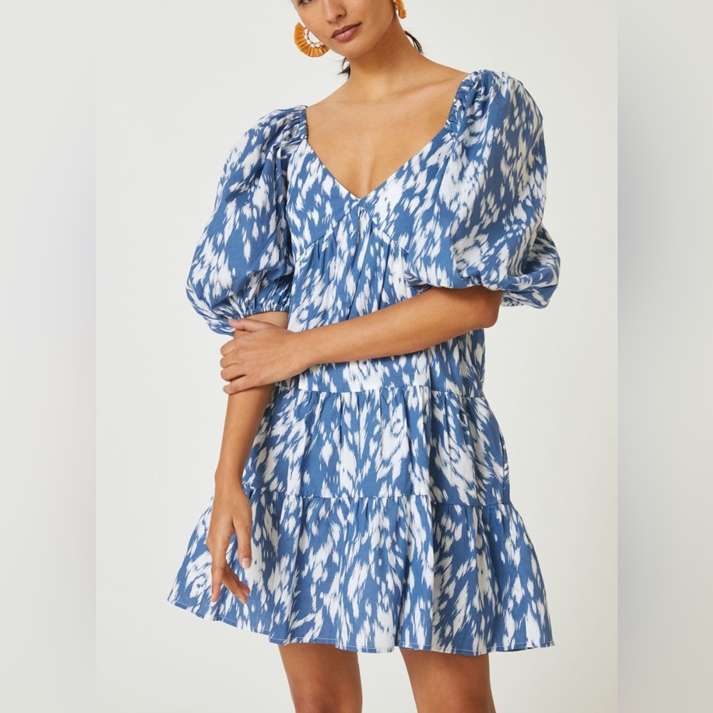 Anthropologie Floral Tunic Mini Dress